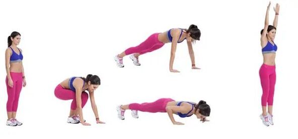 exercícios de burpee